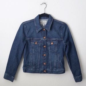 madewell shrunken stretch jean jacket